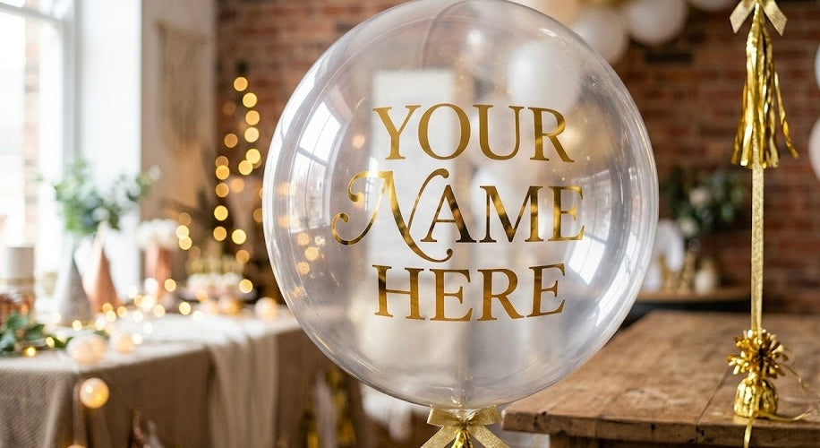 Custom name Balloon accent