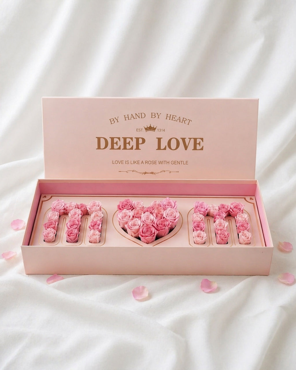 Deep love mom flower box