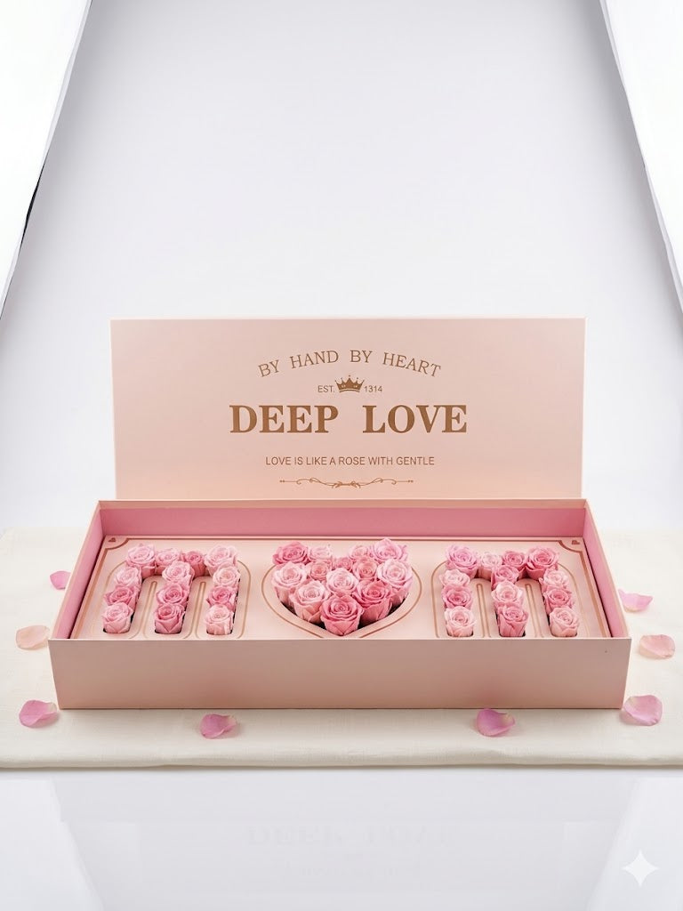 Deep love mom flower box